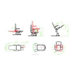 Fauteuil de podologie 3 moteurs