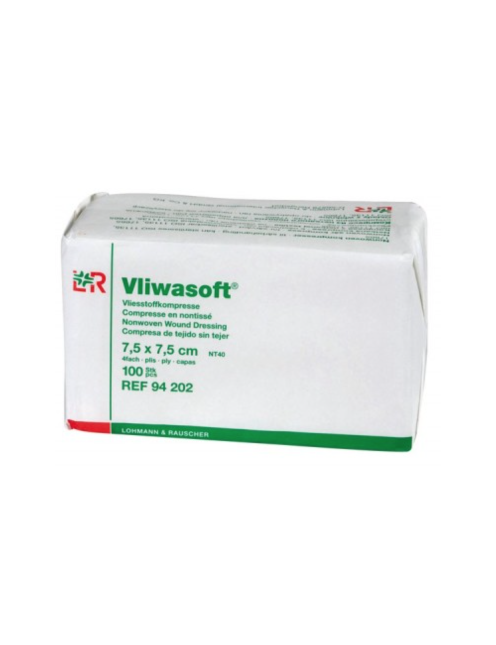 Non-woven non-sterile compress 7.5x7.5cm (x100)